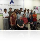 At the Asian College of Journalism in Chennai